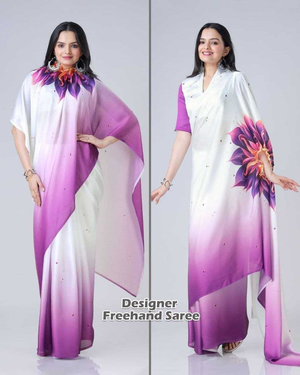 ynf-georgette-rin216-freehand-saree-sarees-wholesale-designer-sarees-ready-to-wear-sarees-satin-sarees-manufacturer-2025-11-12_14_44_05-69144fdd46e42 Georgette Freehand Designer Sarees Ready To Wear Satin Sarees (Purple) - Image 1